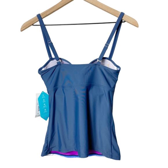 Free Country Striped Colorful Women Swim T… - Picture 5 of 5